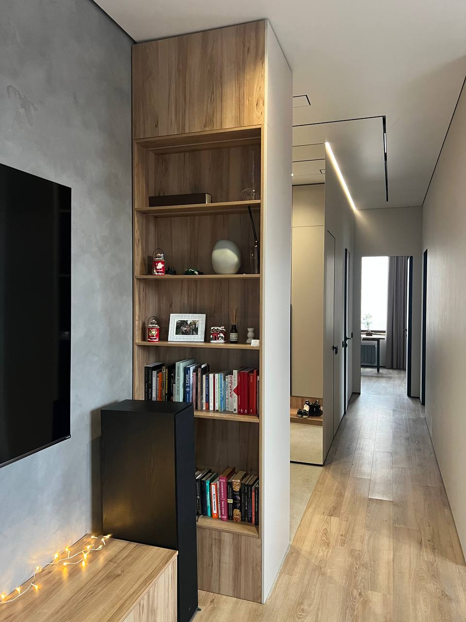 Стеллаж открытый Деревянный гостиная